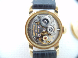 Jaeger-LeCoultre 18 k solid gold vintage, fully serviced, wooden gift box ´60 JLC