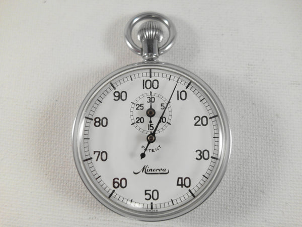 Minerva Stopwatch vintage stop watch 100 seconds VTGwatch offer Swiss  luxury vintage mens and ladies chronograph watches of famous designer  brands like Rolex, Cartier, Breitling, Omega, IWC and Patek Philippe which  are