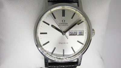Omega Geneve Automatic day date steel vintage year 1972 166.0117 1660117