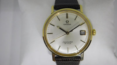 Omega Seamaster De Ville with Omega strap and buckle date vintage 1970 cal 613 136.020 136020 136.0020 DeVille