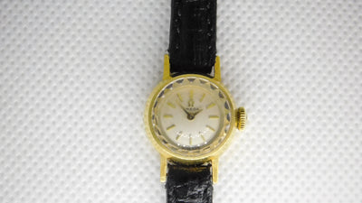 Omega Sapphette 18 k solid gold vintage 1962 cal 453