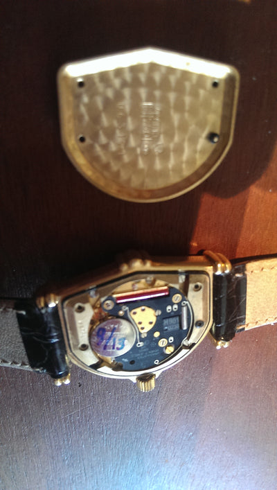 Jean d'Eve SECTORA 18k solid gold (rare) retrograde quartz