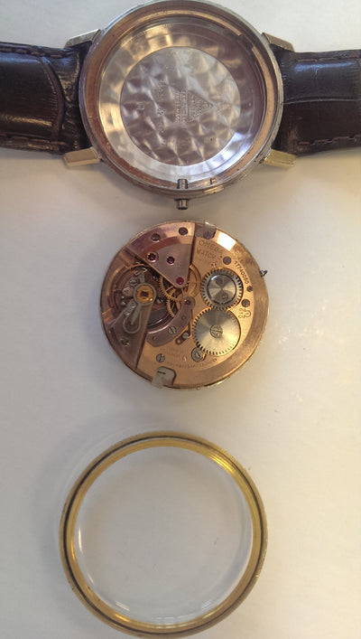 Omega Seamaster De Ville cal 610 date gold on steel vintage: '60