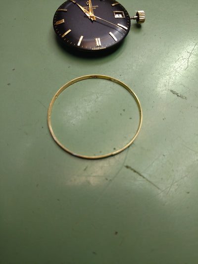 Breitling TransOcean (rare black dial) Automatic B126 serviced 1960 with shark skin strap