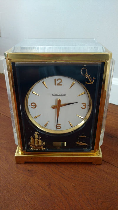 LeCoultre Atmos Marina JLC cal 526-5 ca 1965 rare model but "aged"