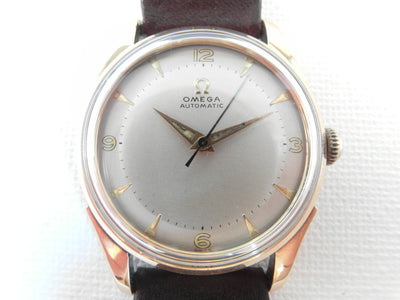 Omega bumper automatic cal. 351 gold on steel '50 vintage watch