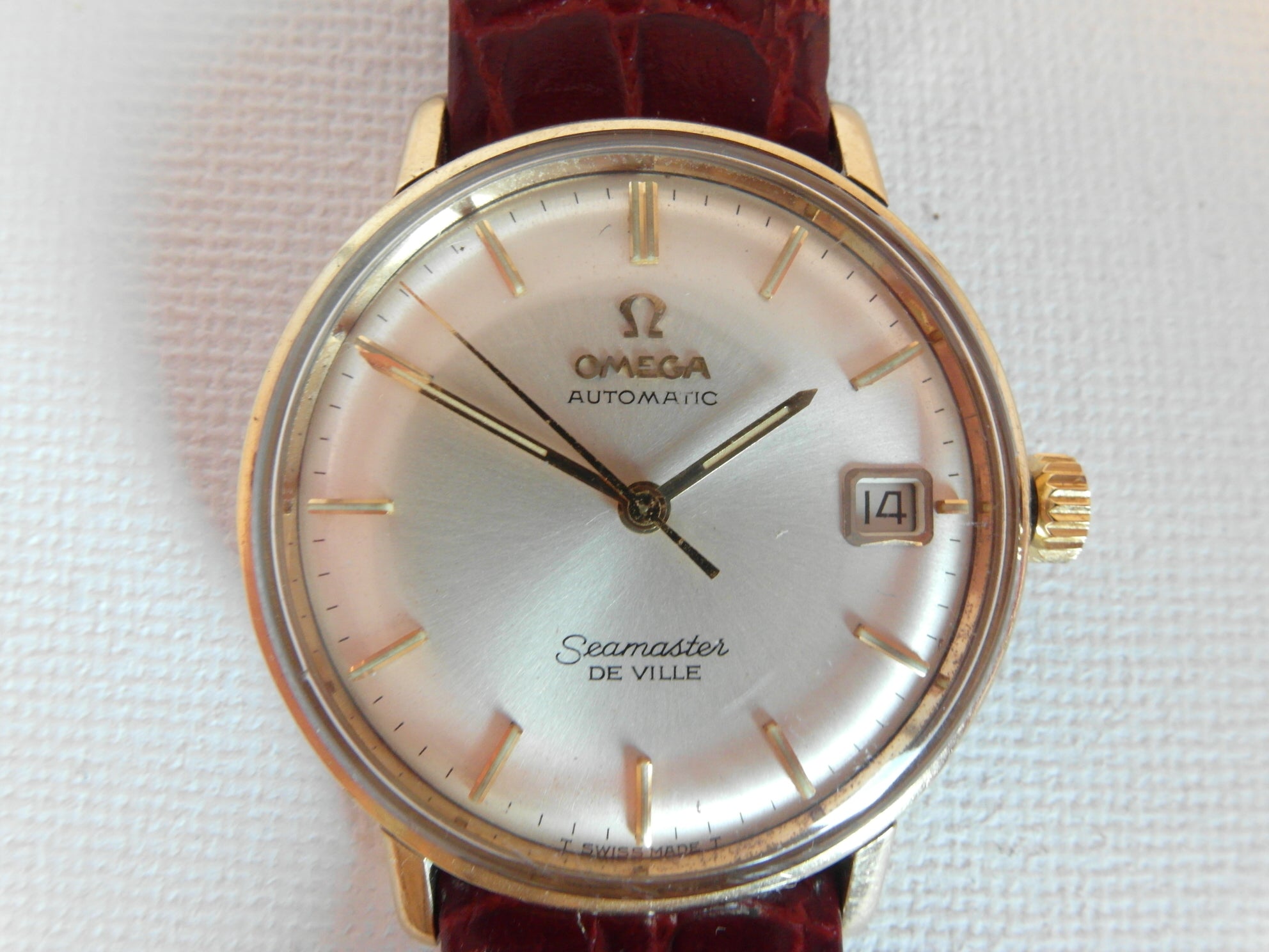 Omega Seamaster Deville Gold Cap On Stainless Steel 1962 Automatic 