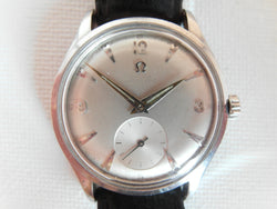 Omega bumper automatic 1953 caliber 344 sub second vintage watch