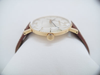 Tissot Stylist solid gold 14 k serviced manual winding