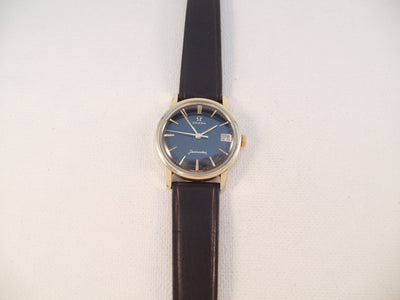 Omega Seamaster BLACK DIAL nos strap + buckle cal 610 ref 136.005 vintage watch