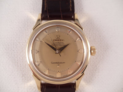 Constellation Pie Pan De Luxe all 18 k gold reference 2852 2853 SC caliber 505 year 1958