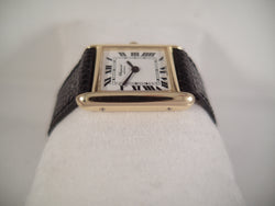 Chopard LUC Tank 18 k solid gold new lizard strap 2512 vintage 1979