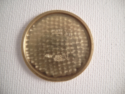 Zenith 18k solid gold case, serviced cal 40 T : vintage watch