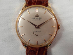 Movado Automatic Gentleman 18 k solid gold sub second bumper cal 115