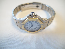 Cartier Santos Automatic with BOX, extra links Octagon 1990 ladies' watch 26mm