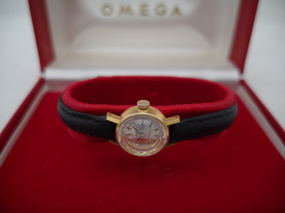 18 k solid gold De Ville 1968 with box (sapphire glass) 511.0227 vintage ladies watch