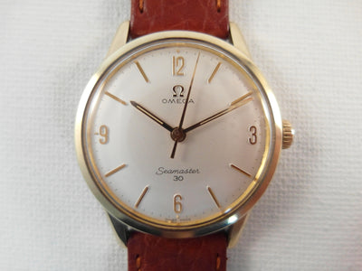 Omega Seamaster 30 triple signed gold on steel cal 286 vintage vtg watch reference 14390-61-sc