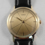 Alpina solid 14 k gold vintage watch in stunning condition
