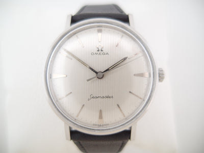 Omega Seamaster rare striped dial fully serviced cal 600 1961 14750-1 SC