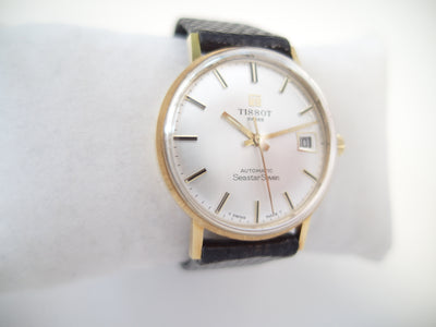 Tissot 18 k solid gold Seastar Seven Automatic with date 1973