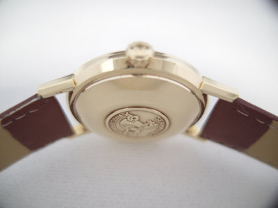 Omega 14k solid gold Seamaster DeVille 565 quick set date 1967 166.020 SC