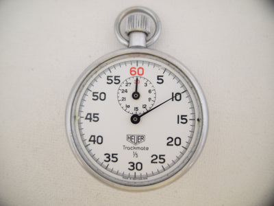 Heuer Trackmate 1/5 Stop watch 60 sec. 30 min. cal 411 HLSA