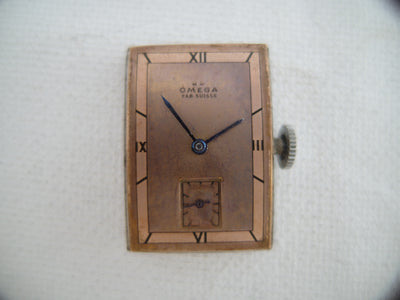 Omega Rare early model 1937 movement T17 Omega buckle and strap