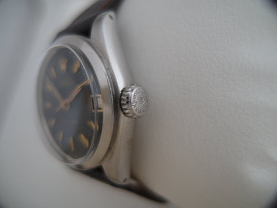 Rolex rare black dial Oyster Precision all original with date 6066