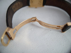Cartier Tank (papers) 18 K gold folding clasp 1978 31x24 mm unisex quartz solid gold