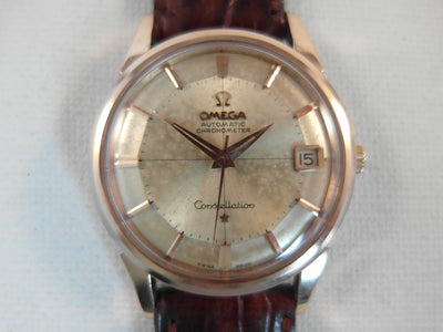 Omega Constellation Calendar Pie Pan Automatic Chronometer cal 561 gold on steel vintage watch