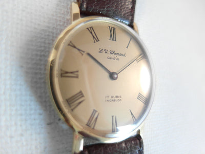Chopard Genève L.U. 18 k solid gold ref 1013 6620 manual vintage