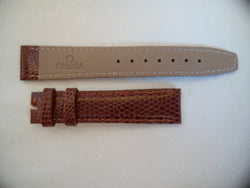 New 18 mm Omega strap brown lizard skin X8558K