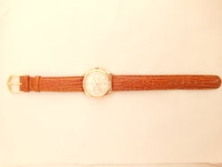 Lemania 105 Chronograph 18 k gold, perfect condition vintage