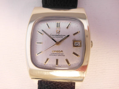 Omega Constellation Automatic Chronometer Certified caliber 1011 with date gold on steel reference 168.0058