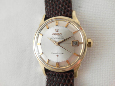 Omega Constellation Calendar Pie Pan Automatic Chronometer cal 561 gold on steel vintage watch 168.005