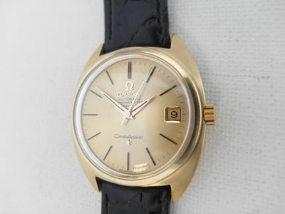 Omega Constellation "C" 18 k solid gold Automatic Chronometer Officially Certified date cal. 561 1966 168.0009 / 168.017