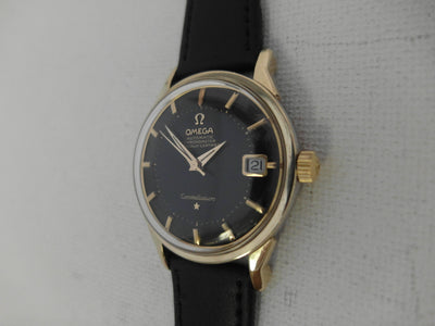Omega Constellation Pie Pan Black Dial automatic cal 564 Calendar date 1966 reference 168.005