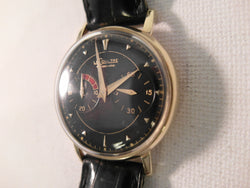 Jaeger-LeCoultre Futurematic JLC croco strap and buckle 14 k case cal 497 Power Reserve