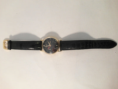 Jaeger-LeCoultre Futurematic JLC croco strap and buckle 14 k case cal 497 Power Reserve