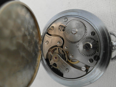 Minerva Stopwatch vintage stop watch dark red