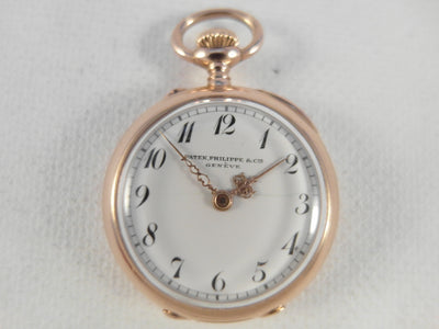 Patek Philippe 18 k gold rare pocket watch, ca 1895, small model 27 mm