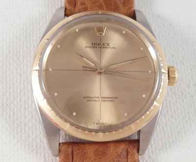 Rolex Zephyr Oyster Perpetual Automatic ref 1008 cal 1570 vintage 1967 with rare cross hair dial