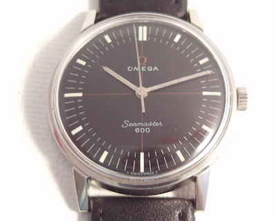 Omega Seamaster 600 RARE "technic" black dial reference 135.011 caliber 601 year 1965