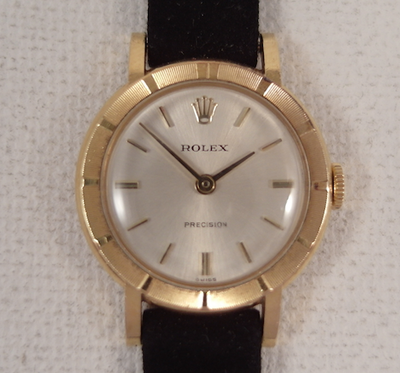 Rolex Precision solid 18 k lovely lady vintage from 1969 ref 2608 cal 1400