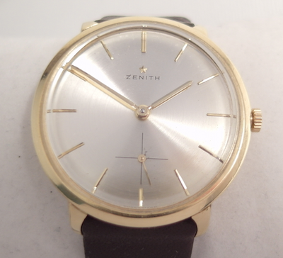 Zenith 18k solid gold case, serviced cal 40 T : vintage watch
